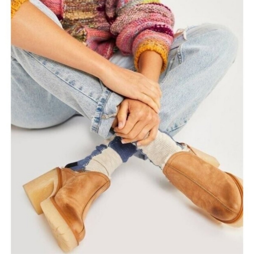 Free People Tan Mules